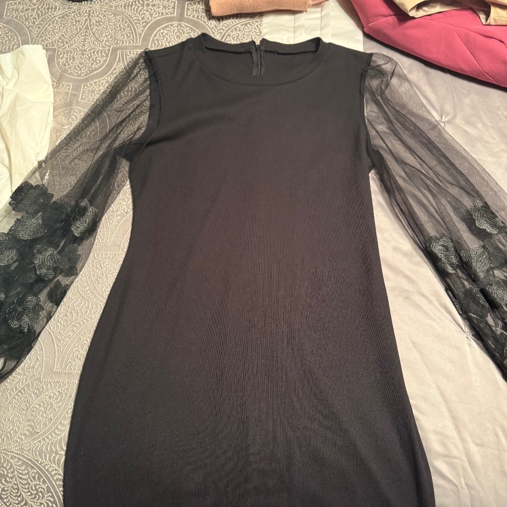 Black Floral Dress